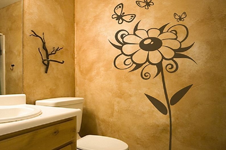 Трафареты для стен в ванной