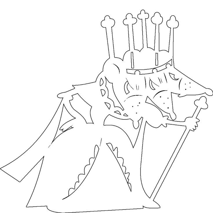 Вытынанка мышиный Король из Щелкунчика