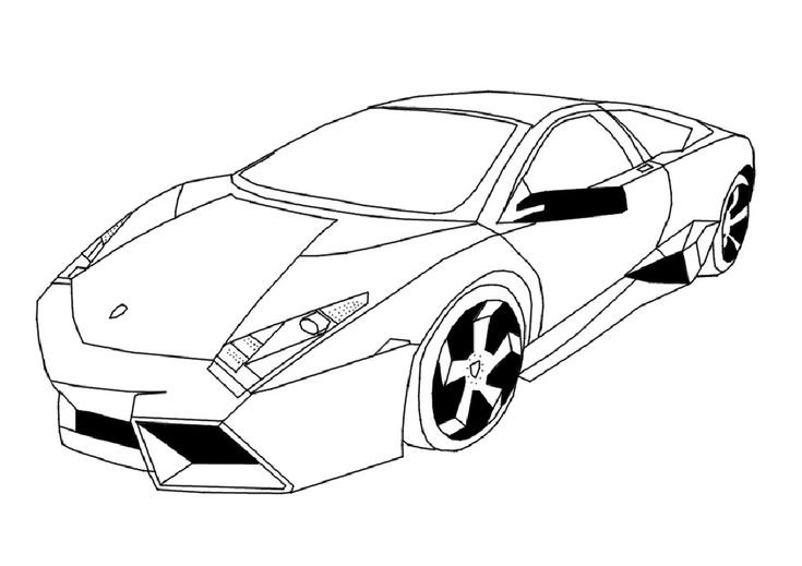 Раскраска Lamborghini Reventon