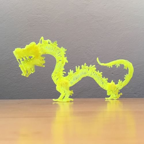 Макет дракончика для 3d-ручки