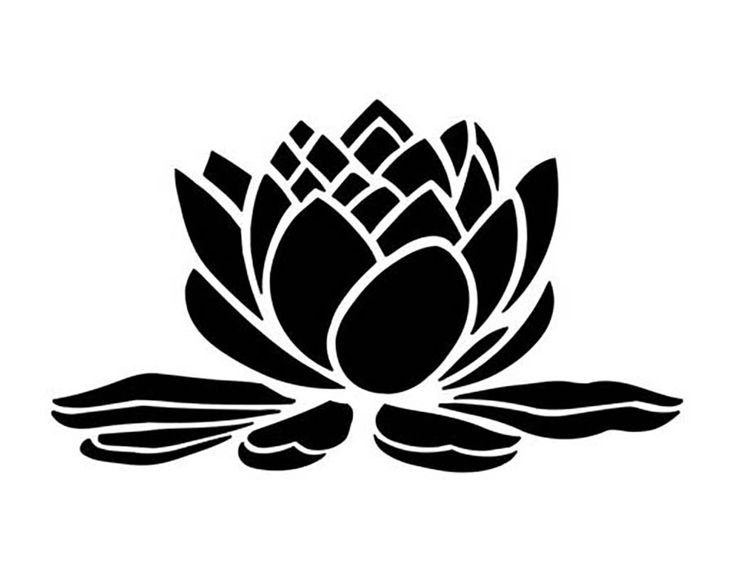 Трафарет цветочка