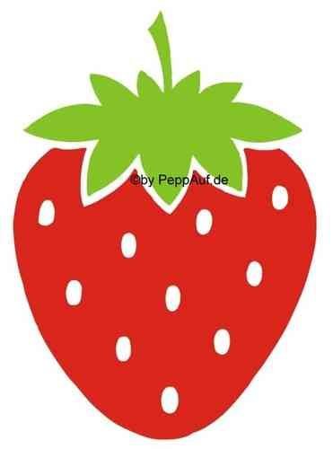 Клубника шаблон