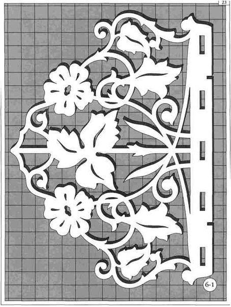 Прорезная резьба цветочный орнамент