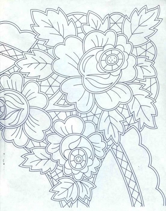 Узоры для вышивки Ришелье