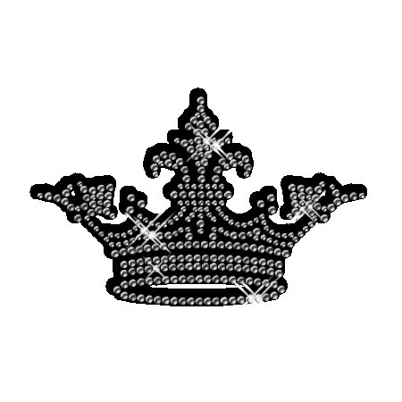 Корона из страз трафарет