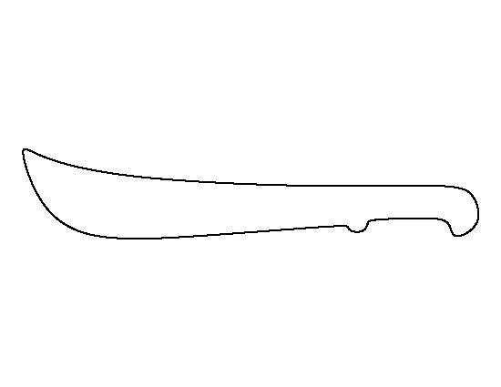 Трафарет мачете