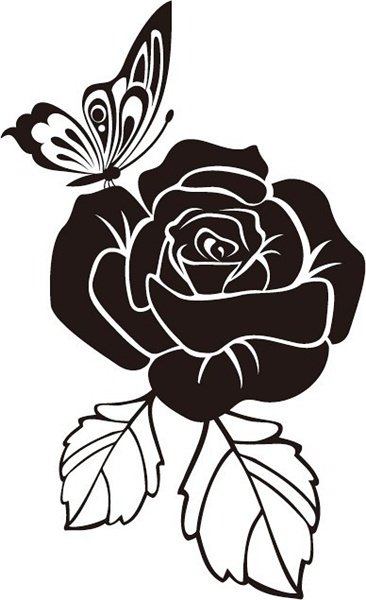 Трафарет «розочки»