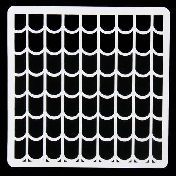 Трафарет "черепица"