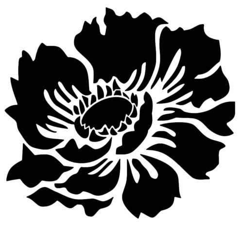 Силуэты цветов