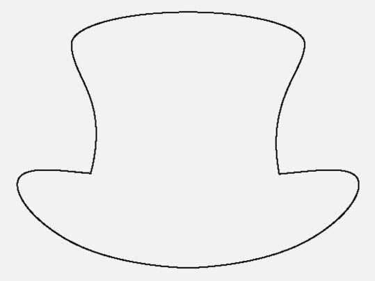 Шляпа трафарет