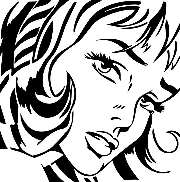 Трафаретный портрет