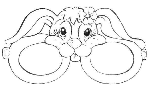 Маска для карнавала раскраска