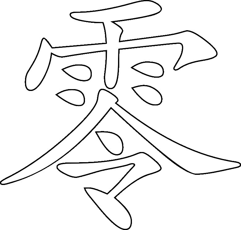 Трафарет японские иероглифы