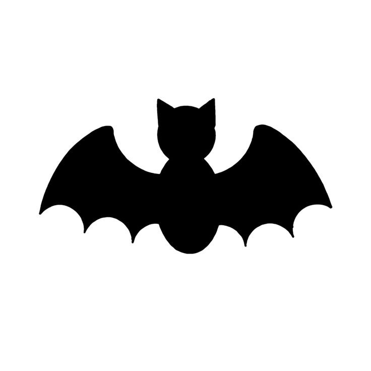 Летучая мышь трафарет