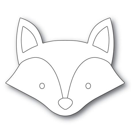 Маска лисы шаблон