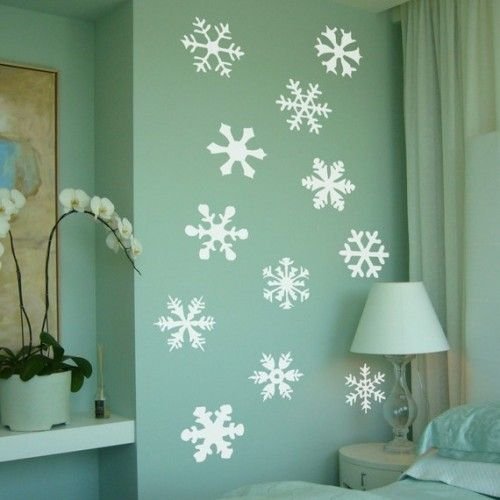 Стена из снежинок