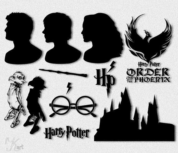 Гарри Поттер Стикеры чб