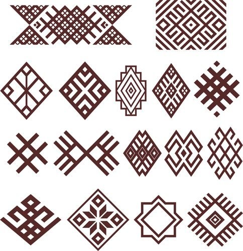 Солярный знак Башкирский орнамент