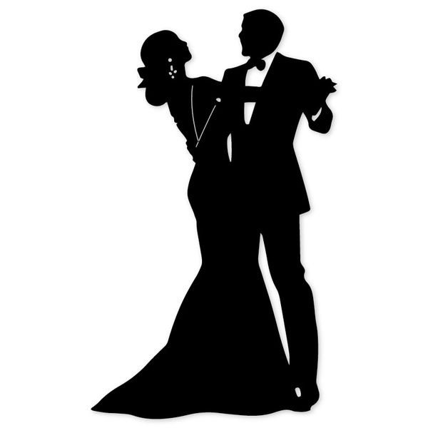 Силуэт мужчины и женщины