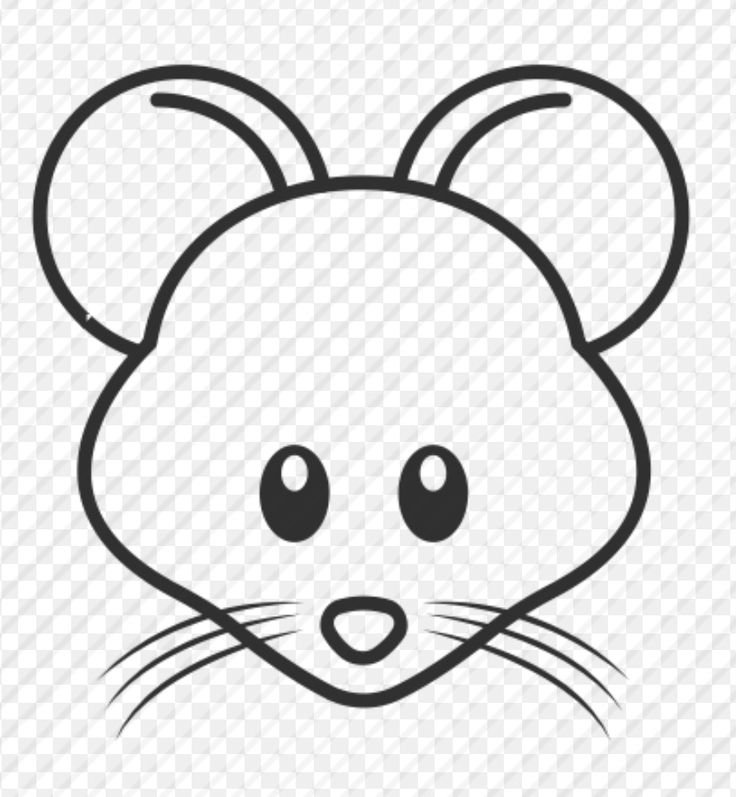 Мордочка мышки для детей