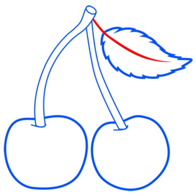 Фрукты карандашом для детей