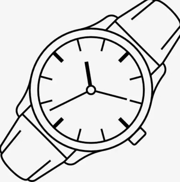 Часы раскраска