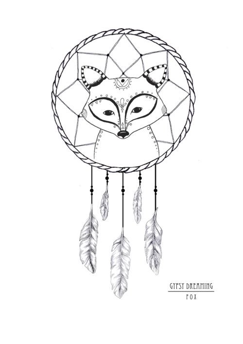 Ловец снов раскраска