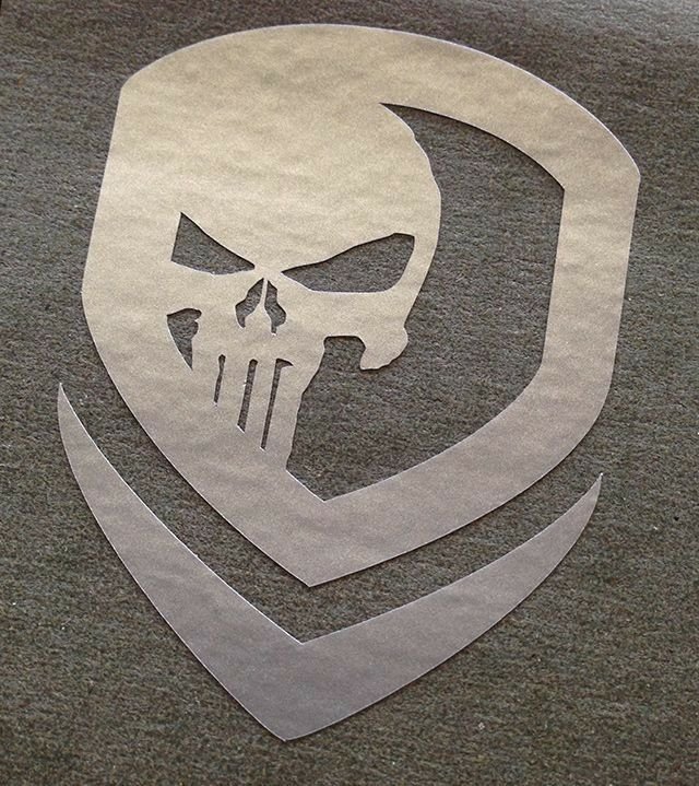 Череп трафарет