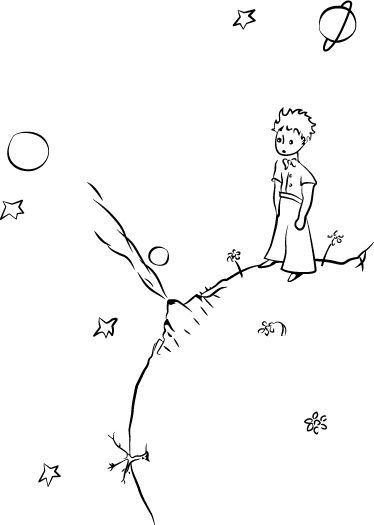 Маленький принц зарисовки Экзюпери