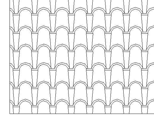 Трафарет "черепица"