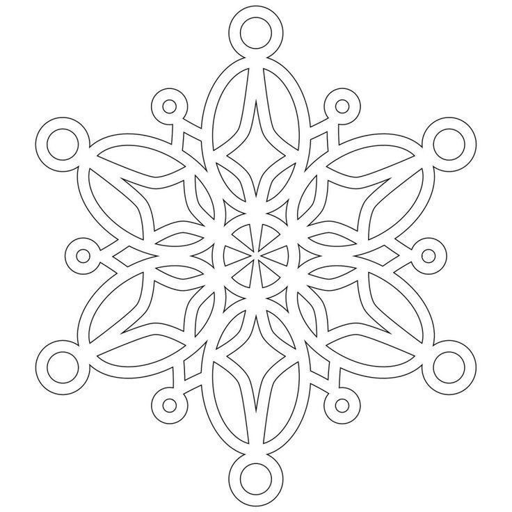 Снежинки на окна трафареты