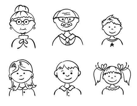 Портреты членов семьи