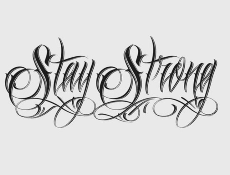 Эскизы шрифтов для тату