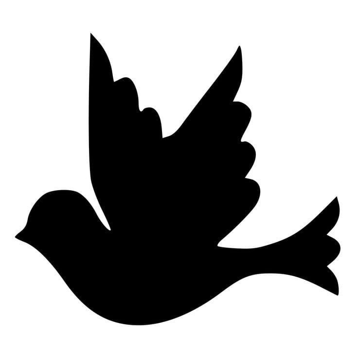 Трафарет птицы для вырезания