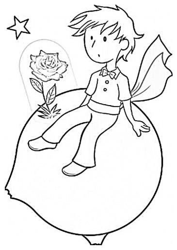 Маленький принц раскраска для детей