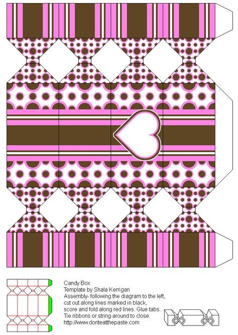 Развертка конфеты