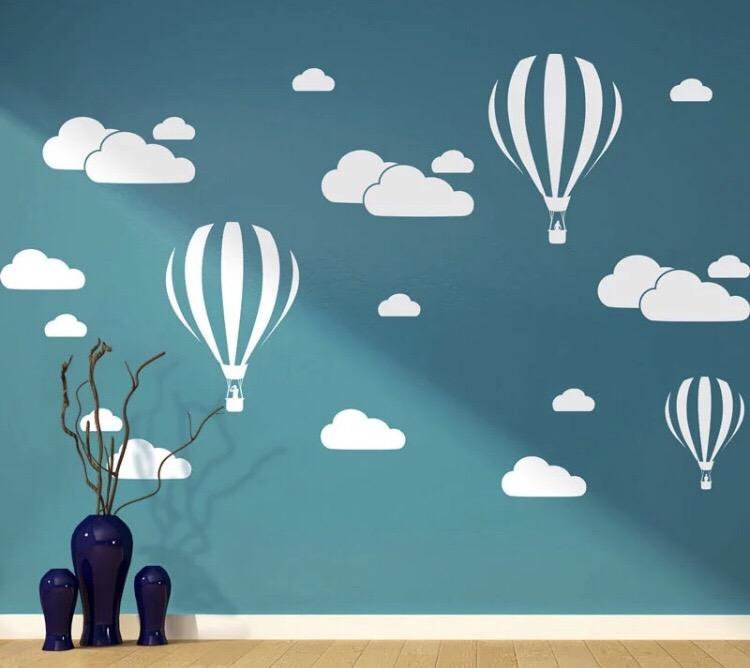 Наклейки на стену воздушные шары