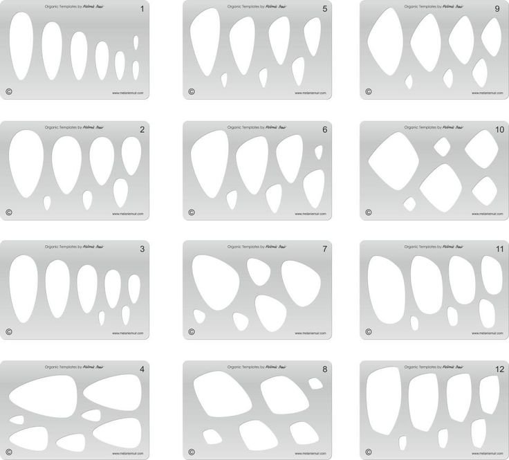 Трафарет для сережек из глины