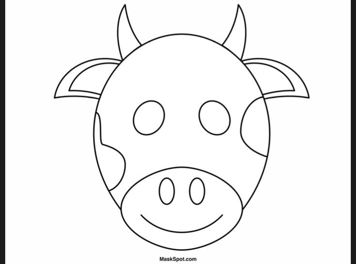 Мордочка маска корова