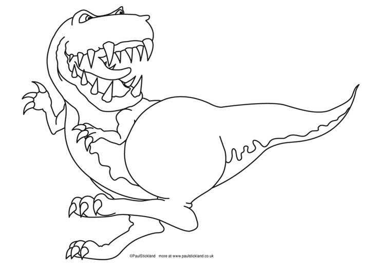 Трафарет динозавры