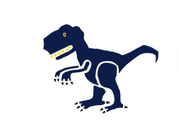 Динозавры Тираннозавр трафарет