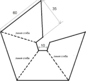 Шаблон пирамиды для голограммы