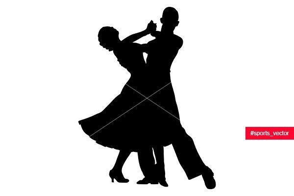 Силуэт танцующей пары