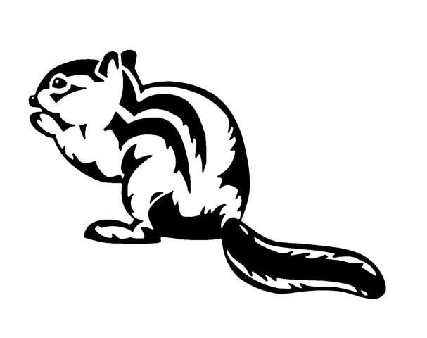 Бурундук силуэт