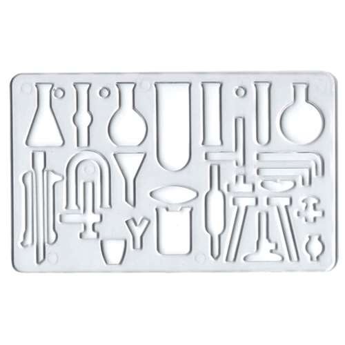 Линейка для химии трафарет