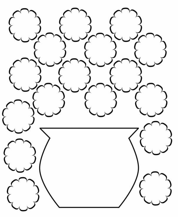 Трафарет вазы для цветов
