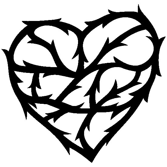 Сердечко тату эскиз