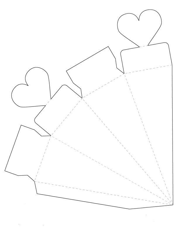 Коробочка для подарка шаблон