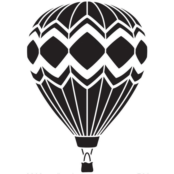 Воздушный шар силуэт