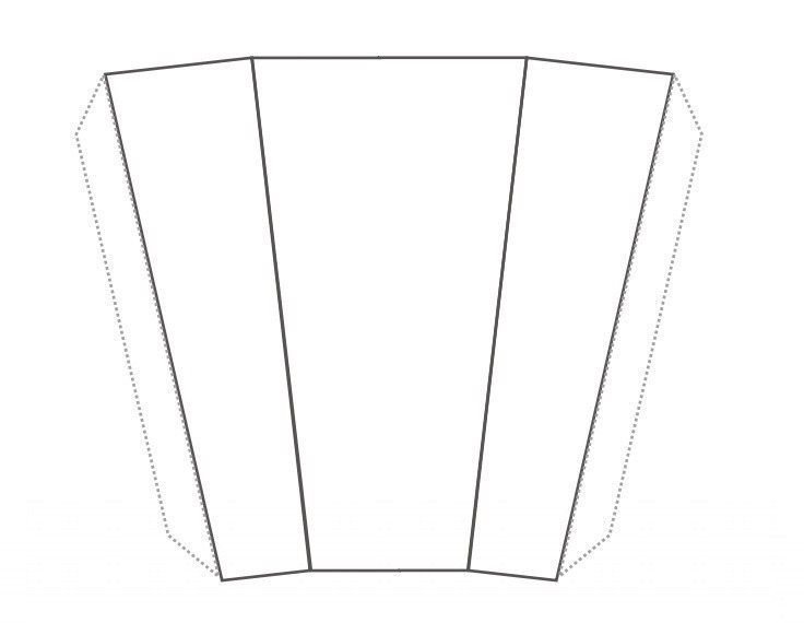 Трафарет ваза для цветов